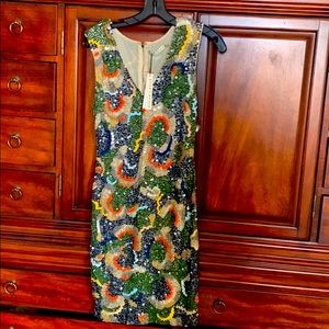 NWT Alice + Olivia ‘Alaina’ Sequin Cocktail Dress Sz 2